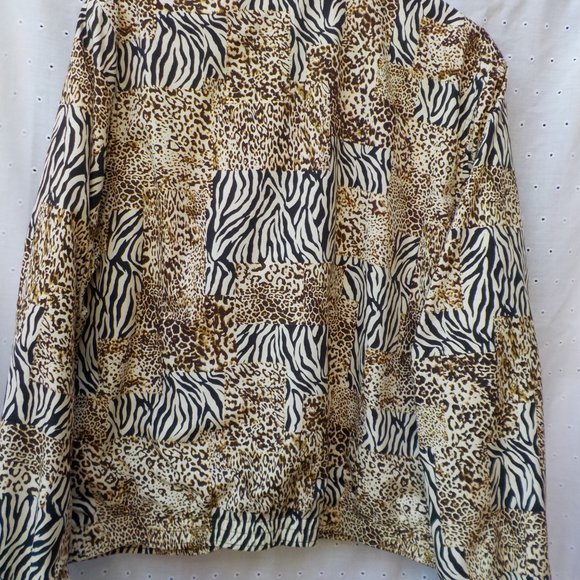 EUC Lightweight Koret Sport Front Zip Animal Print Jacket XL - Picture 7 of 14